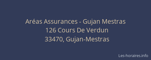 Ar&eacute;as Assurances - Gujan Mestras
