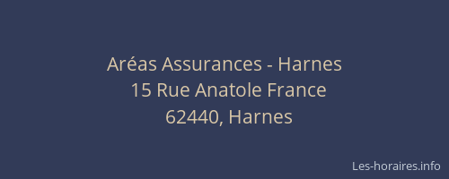 Aréas Assurances - Harnes
