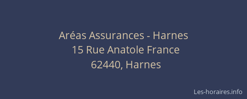 Ar&eacute;as Assurances - Harnes