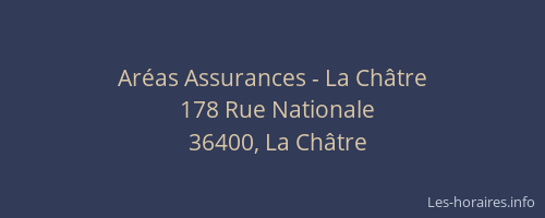 Ar&eacute;as Assurances - La Ch&acirc;tre