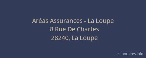 Ar&eacute;as Assurances - La Loupe