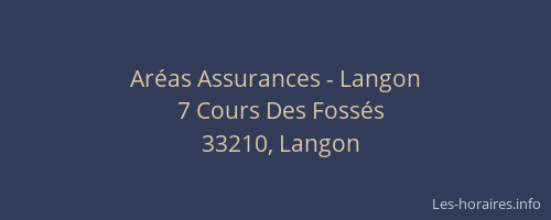 Ar&eacute;as Assurances - Langon