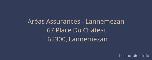 Ar&eacute;as Assurances - Lannemezan
