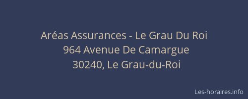 Ar&eacute;as Assurances - Le Grau Du Roi