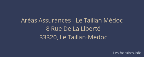 Ar&eacute;as Assurances - Le Taillan M&eacute;doc