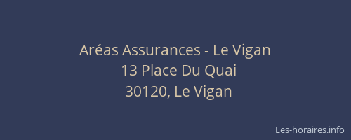 Ar&eacute;as Assurances - Le Vigan