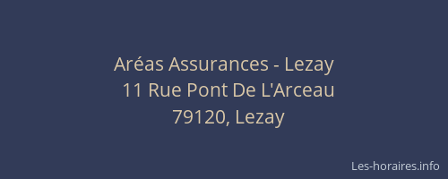 Ar&eacute;as Assurances - Lezay