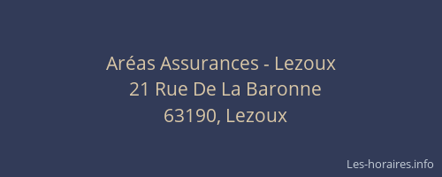 Aréas Assurances - Lezoux