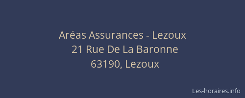Ar&eacute;as Assurances - Lezoux