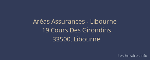 Aréas Assurances - Libourne