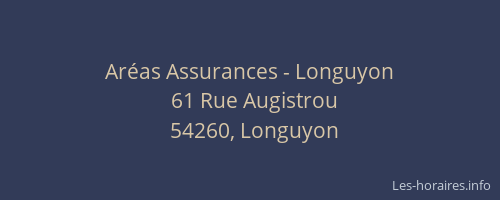 Aréas Assurances - Longuyon