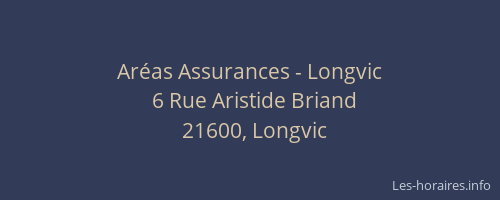 Ar&eacute;as Assurances - Longvic