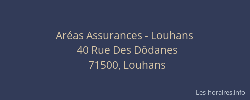 Ar&eacute;as Assurances - Louhans