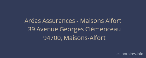 Ar&eacute;as Assurances - Maisons Alfort