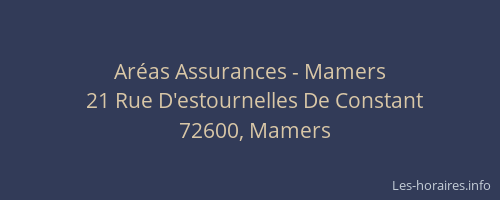 Aréas Assurances - Mamers