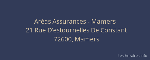 Ar&eacute;as Assurances - Mamers