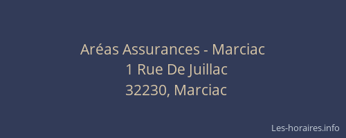 Ar&eacute;as Assurances - Marciac