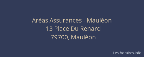 Ar&eacute;as Assurances - Maul&eacute;on