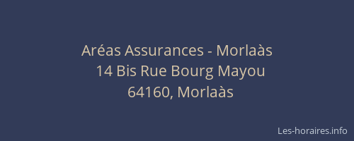 Ar&eacute;as Assurances - Morla&agrave;s
