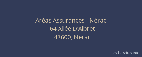 Ar&eacute;as Assurances - N&eacute;rac