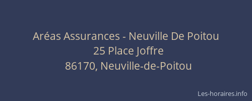 Ar&eacute;as Assurances - Neuville De Poitou