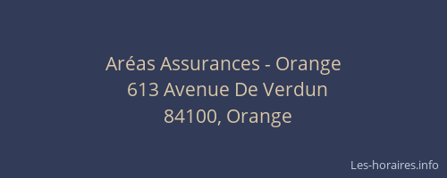 Aréas Assurances - Orange
