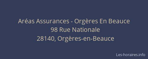 Ar&eacute;as Assurances - Org&egrave;res En Beauce