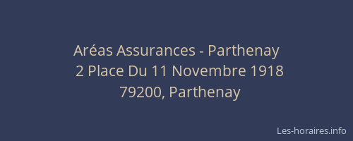 Ar&eacute;as Assurances - Parthenay