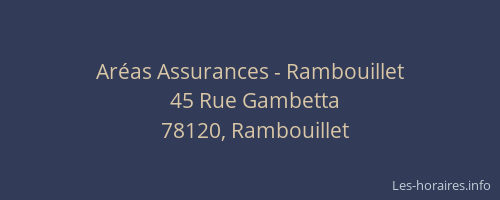 Ar&eacute;as Assurances - Rambouillet
