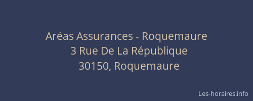 Aréas Assurances - Roquemaure