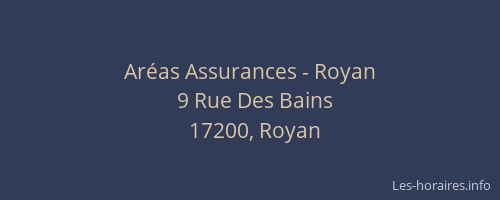 Aréas Assurances - Royan