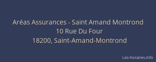 Aréas Assurances - Saint Amand Montrond