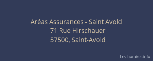 Aréas Assurances - Saint Avold