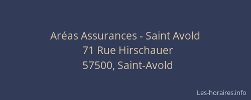 Ar&eacute;as Assurances - Saint Avold
