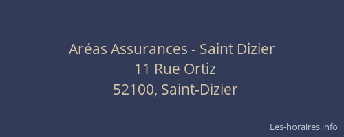 Aréas Assurances - Saint Dizier