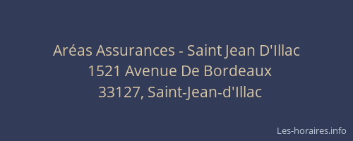Ar&eacute;as Assurances - Saint Jean D'Illac