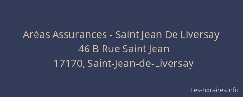 Aréas Assurances - Saint Jean De Liversay