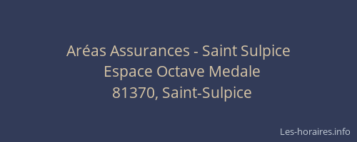 Ar&eacute;as Assurances - Saint Sulpice