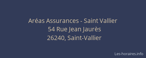 Aréas Assurances - Saint Vallier