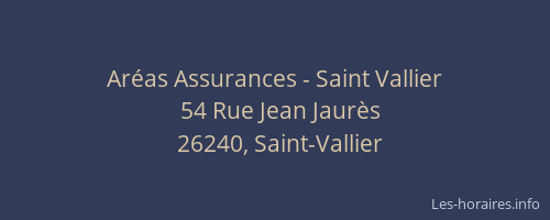 Ar&eacute;as Assurances - Saint Vallier