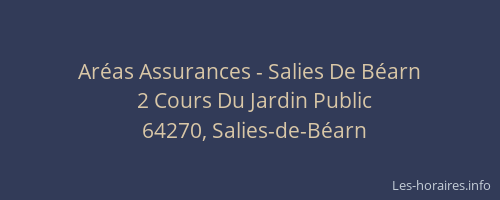 Ar&eacute;as Assurances - Salies De B&eacute;arn
