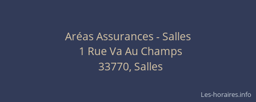 Ar&eacute;as Assurances - Salles