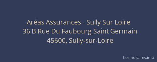 Ar&eacute;as Assurances - Sully Sur Loire