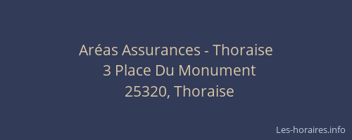 Aréas Assurances - Thoraise