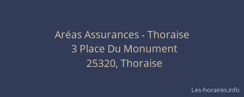 Ar&eacute;as Assurances - Thoraise