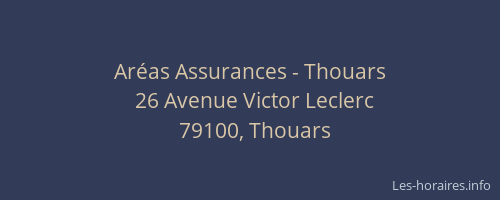 Ar&eacute;as Assurances - Thouars