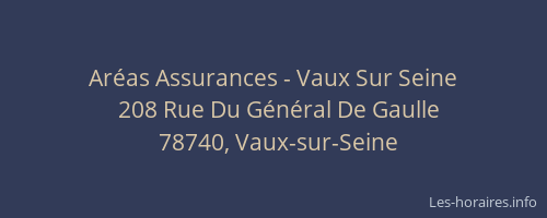 Aréas Assurances - Vaux Sur Seine