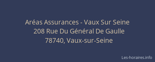 Ar&eacute;as Assurances - Vaux Sur Seine