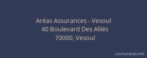 Ar&eacute;as Assurances - Vesoul