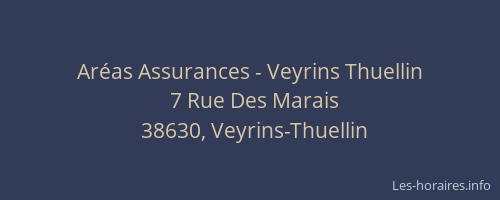 Aréas Assurances - Veyrins Thuellin